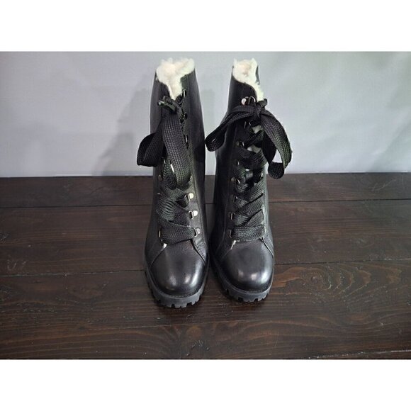 Schutz Women's Zhara Black Lace-up Boots/NWT, Sz 10.5B - Picture 4 of 8